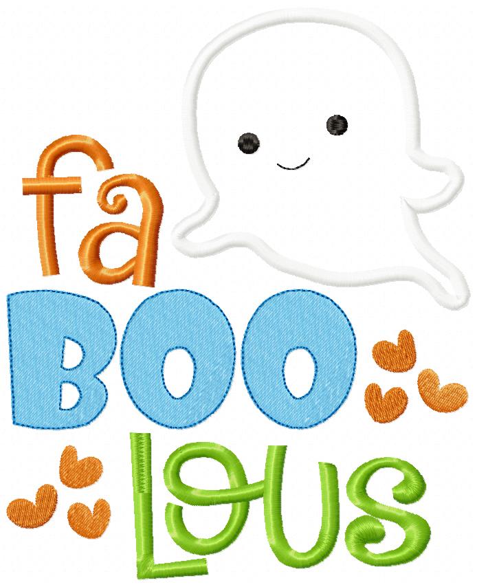 Ghost Boy FaBOOlous - Applique