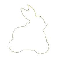 Rabbit Gnome Girl with Slippers and Carrot - ITH Project - Machine Embroidery Design