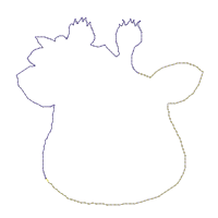 Giraffe with Flowers - ITH Project - Machine Embroidery Design