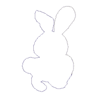 Happy Easter Banner - ITH Project - Machine Embroidery Design