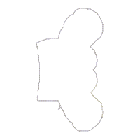 Cute Little Zebra with Flowers - ITH Project - Machine Embroidery Design