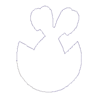 Bunny Basket with Bow - ITH Project - Machine Embroidery Design