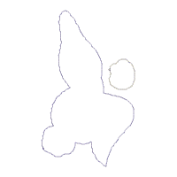 Easter Wreath Three Rabbits - ITH Project - Machine Embroidery Design