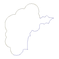 Gingerbread With Candy Vase Ornament - ITH Project - Machine Embroidery Design