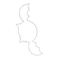 Halloween Elements Wreath - ITH Project - Machine Embroidery Design