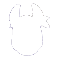 Little Donkey with Flower - ITH Project - Machine Embroidery Design