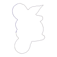 Little Donkey with Flower - ITH Project - Machine Embroidery Design