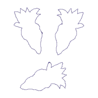 Rabbit Couple Wreath - ITH Project - Machine Embroidery Design