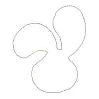 Rabbit Couple Wreath - ITH Project - Machine Embroidery Design