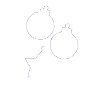 Reindeer with Christmas Bulbs - ITH Project - Machine Embroidery Design