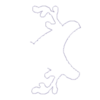 Reindeer with Snowflakes - ITH Project - Machine Embroidery Design