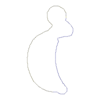 Santa With Gift Vase Ornament - ITH Project - Machine Embroidery Design