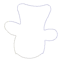 Snowman Snow - ITH Project - Machine Embroidery Design