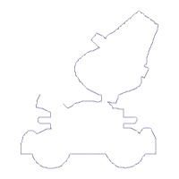 Turkey Train Thanksgiving Door Ornament - ITH Project - Machine Embroidery Design