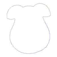 Reindeer with Gift Vase Ornament - ITH Project - Machine Embroidery Design