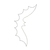 Witch and Bats Wreath - ITH Project - Machine Embroidery Design