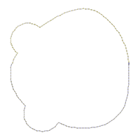 Teddy Bear Rain of Love Ornament - ITH Project - Machine Embroidery Design