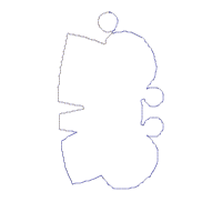 Japanese Kokeshi Doll Ornament - ITH Project - Machine Embroidery Design