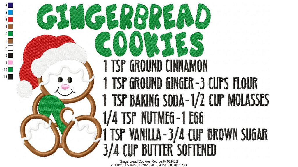 Gingerbread Cookies Recipe - Applique