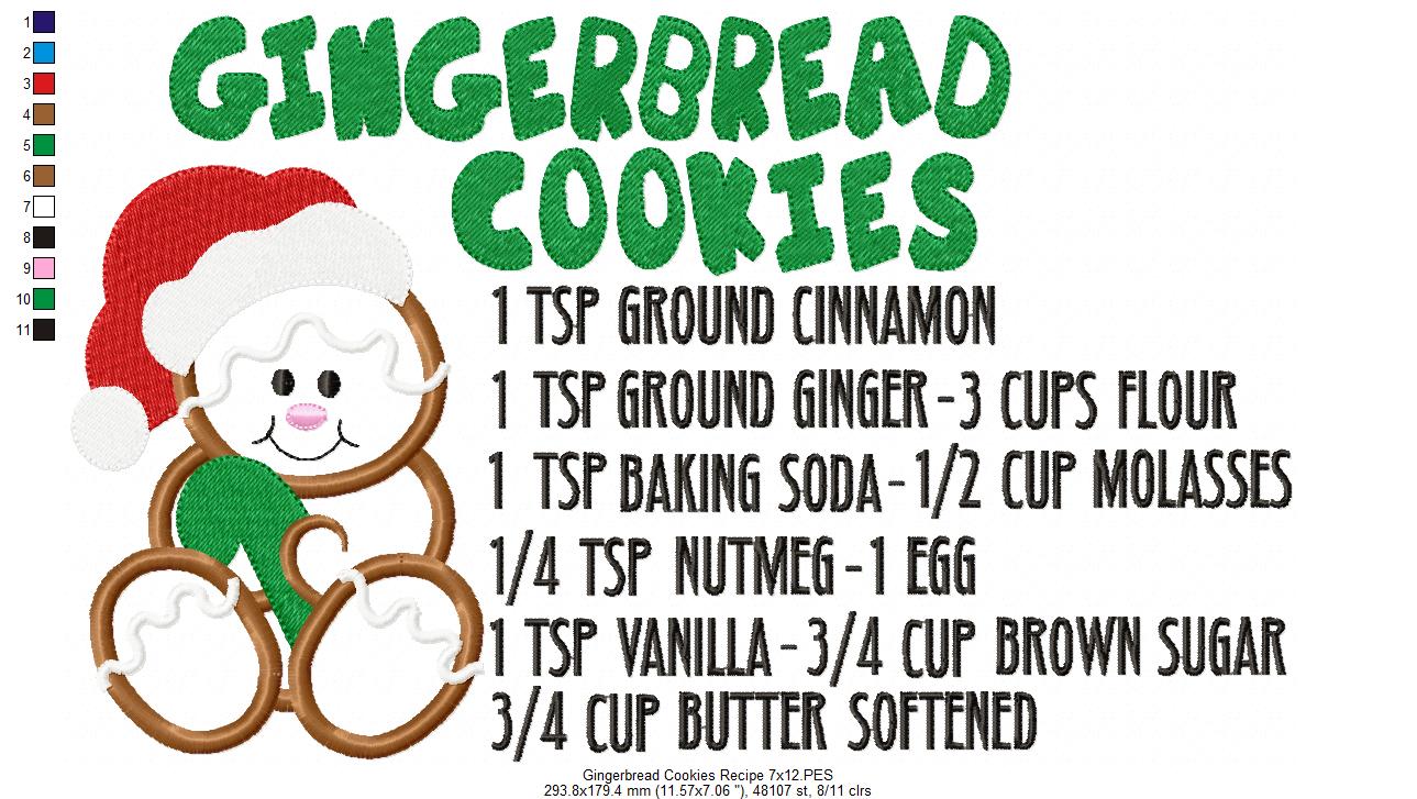 Gingerbread Cookies Recipe - Applique