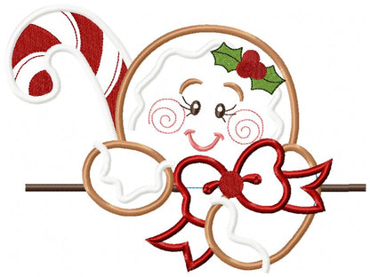 Gingerbread and Candy Cane  - Applique