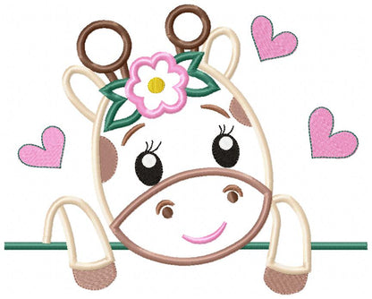 Giraffe Girl and Boy - Set of 2 designs - Applique