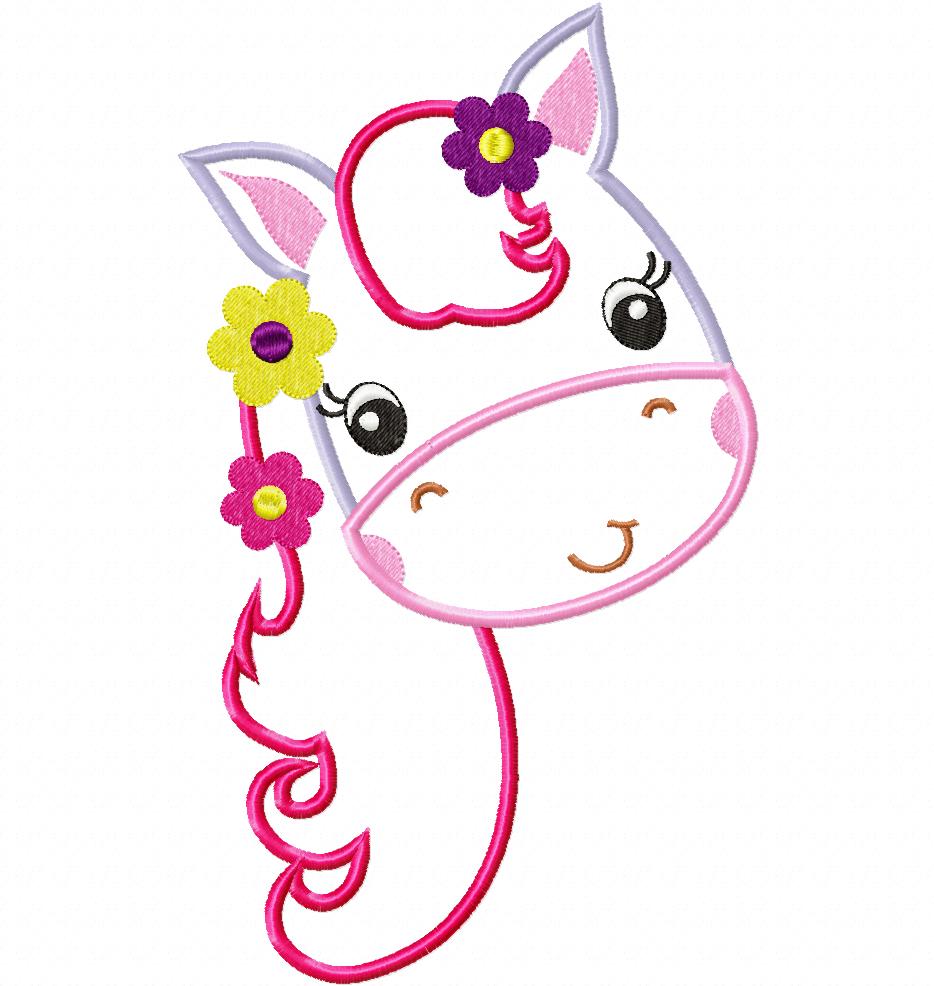 Girl Pony - Applique