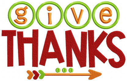 Give Thanks - Applique