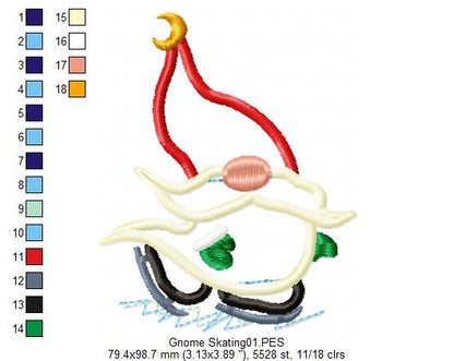 Christmas Gnomes Pack with 10 designs  - Applique