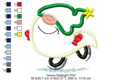 Christmas Gnomes Pack with 10 designs  - Applique