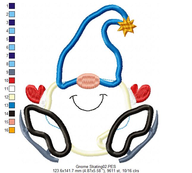 Christmas Gnomes Pack with 10 designs  - Applique