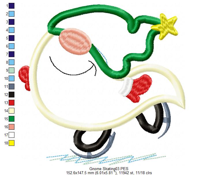 Christmas Gnomes Pack with 10 designs  - Applique