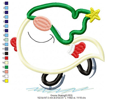 Christmas Gnomes Pack with 10 designs  - Applique