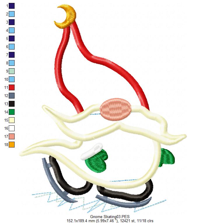 Christmas Gnomes Pack with 10 designs  - Applique