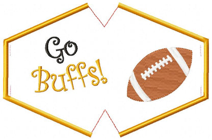 Go Buffs! Face Mask - ITH Project - Machine Embroidery Design