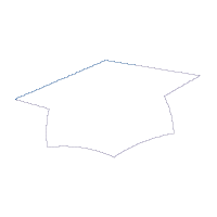 Graduation Cap - Applique - Machine Embroidery Design