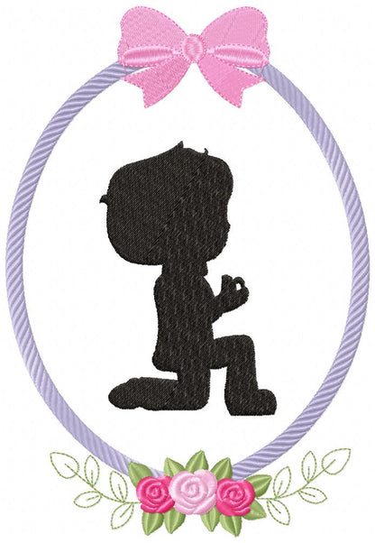 Groom Wedding Frame - Applique