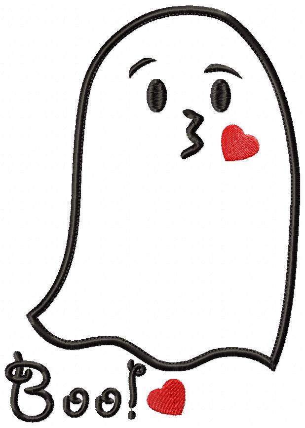 Halloween Ghost Boo - Applique