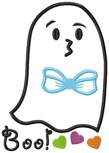 Halloween Ghost Boy Boo - Applique