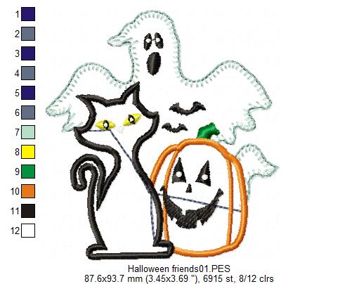Halloween Friends - Applique
