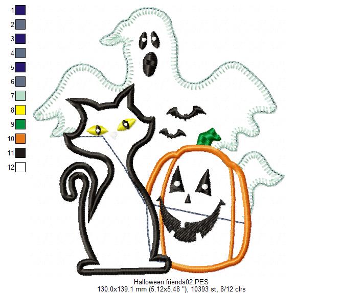 Halloween Friends - Applique