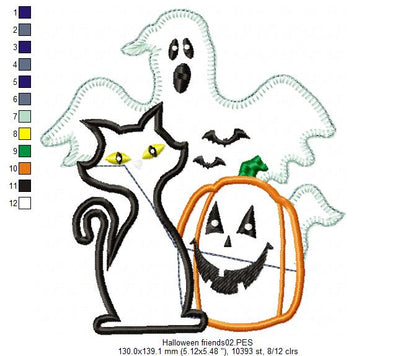 Halloween Friends - Applique