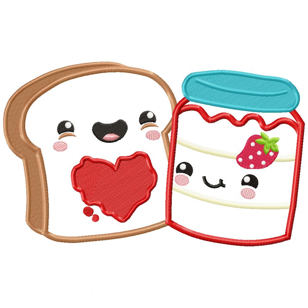 Happy Breakfast Elements - Applique - Set of 7 designs