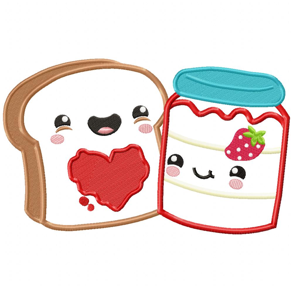 Happy Bread and Jam - Applique