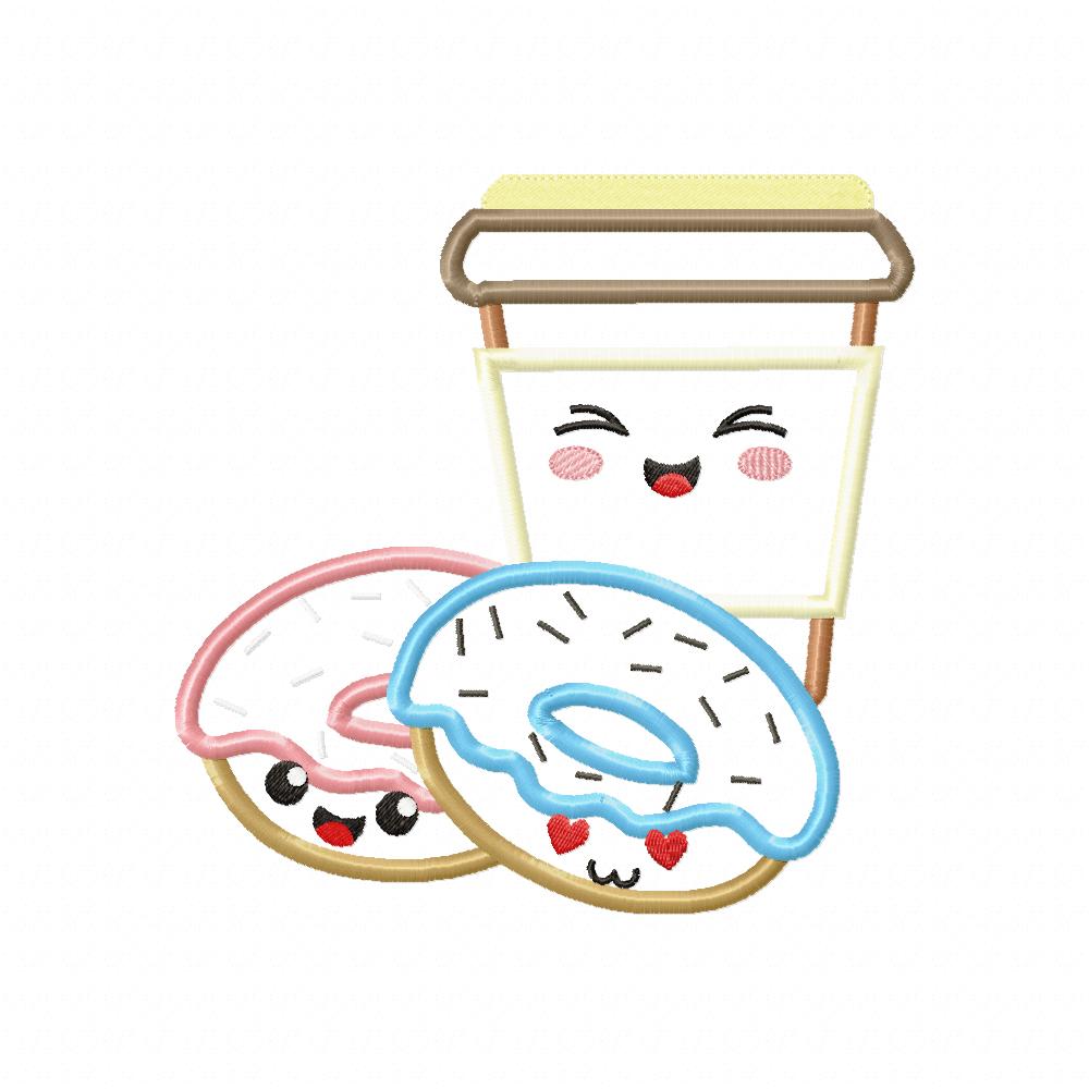 Happy Breakfast Elements - Applique - Set of 7 designs