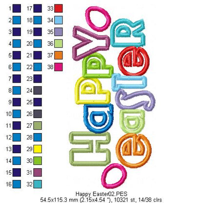 Happy Easter -  Applique