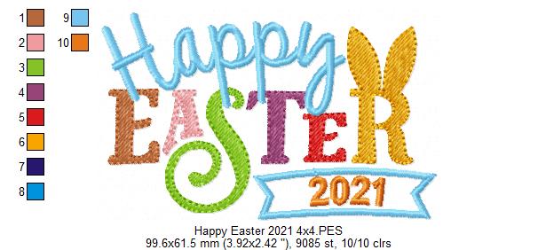 Happy Easter 2021 - Applique
