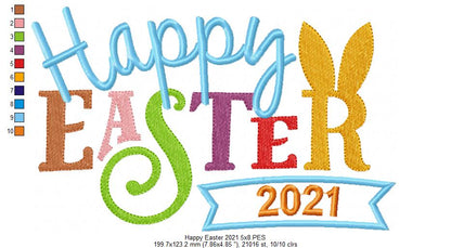 Happy Easter 2021 - Applique