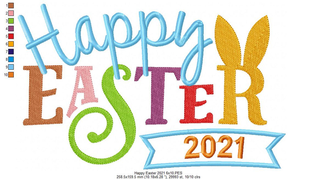 Happy Easter 2021 - Applique