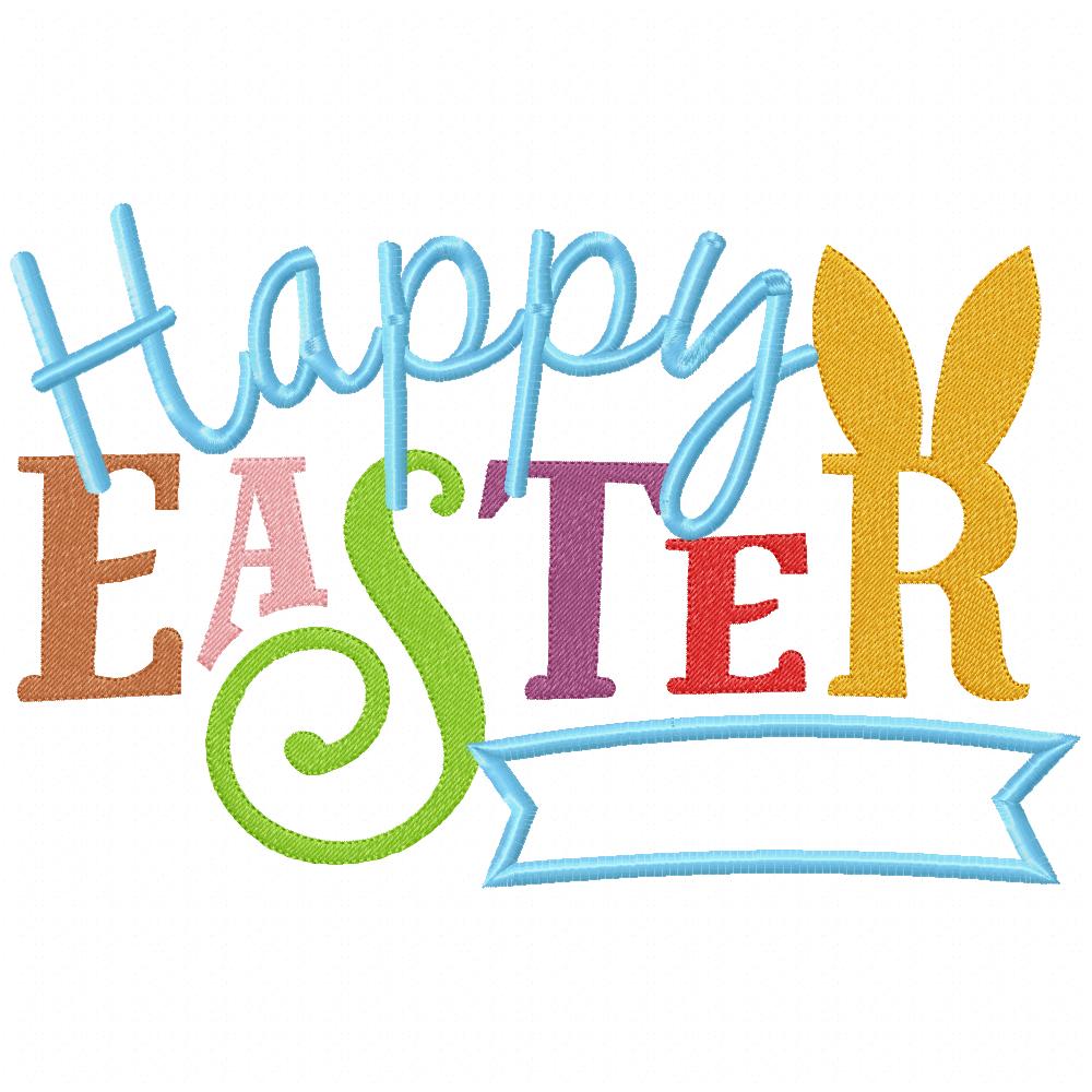 Happy Easter - Applique Embroidery